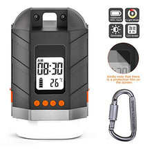 Carica l'immagine nel visualizzatore di Gallery, Lanterna da campeggio a LED ricaricabile e power bank 15000mAh, luce per...