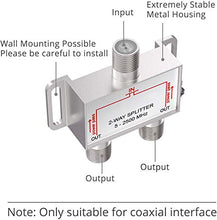 Carica l'immagine nel visualizzatore di Gallery, ESYNiC 2 Way TV CATV Broadband Splitter 2500MHz / 2 Vie Cavo Splitter...