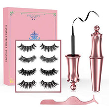 Carica l'immagine nel visualizzatore di Gallery, Ciglia Magnetiche, 2020 Escalation Finte Magnetiche e Set Di Eyeliner...