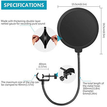 Carica l'immagine nel visualizzatore di Gallery, Neewer NW(B-3) 6" Filtro Antipop di Microfono da Studio con Clip Supporto... - Ilgrandebazar