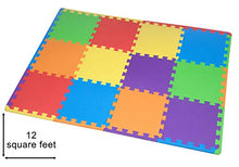 Carica l'immagine nel visualizzatore di Gallery, Edukit Tappetino da Gioco in Schiuma EVA, 12 Pezzi e 14 Bordi, 30 x 30cm,...