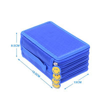 Carica l'immagine nel visualizzatore di Gallery, Newcomdigi Astuccio per 72 Matite Portapenne Scuola Elementari Blu