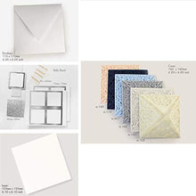 Carica l'immagine nel visualizzatore di Gallery, Azzurro opaco carta con busta partecipazioni matrimonio taglio laser fai da... - Ilgrandebazar
