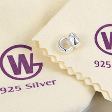 Carica l'immagine nel visualizzatore di Gallery, GW Distanziatore Gomma Stopper Charms Bead in Argento Sterling 925 2 Pezzi... - Ilgrandebazar
