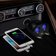 Carica l'immagine nel visualizzatore di Gallery, Rocketek Caricabatteria per Auto, 80W 12V/24V USB Accendisigari Auto CCY16-EU