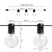 Carica l'immagine nel visualizzatore di Gallery, Catena Luminosa Esterno LOFTer Stringa Luci da Giardino con 30 30 Lampadine