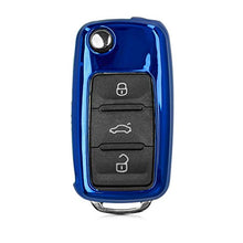 Carica l'immagine nel visualizzatore di Gallery, kwmobile Cover Copri-Chiave Glitter in movimento blu / metallizzato