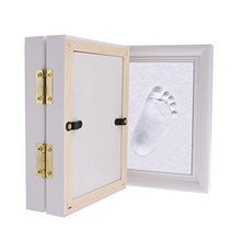 Carica l'immagine nel visualizzatore di Gallery, FLOWOW Bianco Impronta Bambino neonato cornice piedi mani White+White