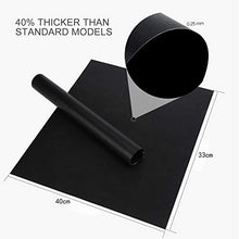 Carica l'immagine nel visualizzatore di Gallery, Sanery, Set di 5 tappetini antiaderenti riutilizzabili per 40x33cm, Nero