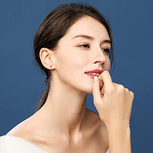 Carica l'immagine nel visualizzatore di Gallery, YOURDORA 3 Paia Semplice Orecchini a perno in Argento 925 con Cristalli White - Ilgrandebazar