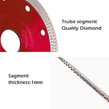 Carica l'immagine nel visualizzatore di Gallery, Disco Diamantato 115mm Sottile professionale Taglio a secco con taglio Rosso - Ilgrandebazar