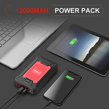 Carica l'immagine nel visualizzatore di Gallery, YABER Avviatore Batteria Auto, 800A 12000mAh Booster Avviamento Auto...