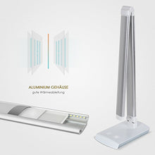 Carica l'immagine nel visualizzatore di Gallery, DECKEY Lampada da Scrivania LED Tavolo Pieghevole Argento - Ilgrandebazar