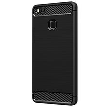 Carica l'immagine nel visualizzatore di Gallery, AICEK Cover Huawei P9 Lite, Nero Custodia Lite Silicone Molle Black - Ilgrandebazar