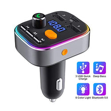 Carica l'immagine nel visualizzatore di Gallery, Trasmettitore Bluetooth per Auto, HOLALEI FM Transmitter Bassi...