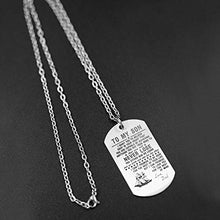 Carica l'immagine nel visualizzatore di Gallery, AMATOLOVE, Collana con Scritta in Lingua Inglese “To My Son from Dad”, Idea... - Ilgrandebazar