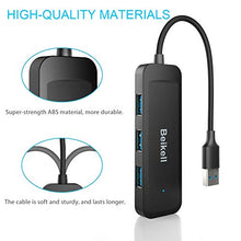 Carica l'immagine nel visualizzatore di Gallery, Beikell Hub USB 3.0, 4 Porte Ultra Sottile per MacBook Air, Mac...