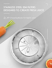 Carica l'immagine nel visualizzatore di Gallery, Centrifuga Frutta e Verdura Aicok Estrattore di Succo a Freddo con Argento - Ilgrandebazar