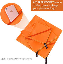 Carica l'immagine nel visualizzatore di Gallery, Eono by Amazon - Asciugamano in Microfibra, M - 100cm x 50 cm, Arancione