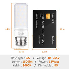 Carica l'immagine nel visualizzatore di Gallery, Tebio LED Argento Mais lampadine E27 15W medio Edison Screw E27, 3000 Kelvin