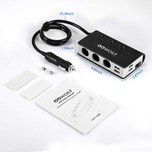 Carica l'immagine nel visualizzatore di Gallery, OOWOLF Accendisigari per Auto 180W 12V/24V, Ricarica Rapida 3.0 USB USB...
