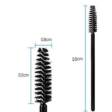 Carica l'immagine nel visualizzatore di Gallery, JZK 120 Applicatore mascara monouso scovolino pennello pieghevole nero 120x