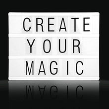 Carica l'immagine nel visualizzatore di Gallery, Cinema Light Lettere Box LED A4 Scatola Luminosa Formato con 90 Numeri 90 - Ilgrandebazar