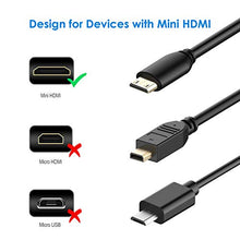 Carica l'immagine nel visualizzatore di Gallery, Rankie Cavo Mini HDMI a HDMI, 4K, compatibile con Ethernet, 3D y ARC, 1,8 m