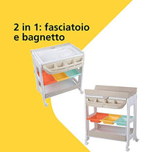 Carica l'immagine nel visualizzatore di Gallery, Safety 1st Dolphy Fasciatoio con vaschetta per bagnetto neonato, con...