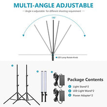 Carica l'immagine nel visualizzatore di Gallery, Neewer Kit d’Illuminazione Luce 60 LED da Studio 2pz Bastone LED...