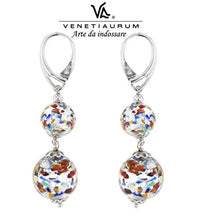 Carica l'immagine nel visualizzatore di Gallery, Venetiaurum - Orecchini Lunghi Da Donna Con Perle In Vetro Originale Di...