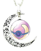 Carica l'immagine nel visualizzatore di Gallery, Legisdream Collana con Ciondoli Luna e Medaglia Viola Giallo Gioiello... - Ilgrandebazar