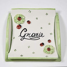 Carica l'immagine nel visualizzatore di Gallery, Rendi resto in ceramica dipinto a mano con coccinella applicate fatte a - Ilgrandebazar