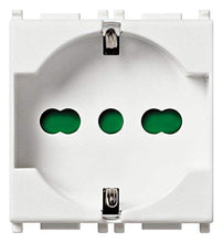 Carica l'immagine nel visualizzatore di Gallery, Vimar Presa 2Pcon T 16A Universale, Bianco - Ilgrandebazar