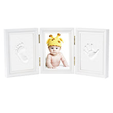 Carica l'immagine nel visualizzatore di Gallery, Impronta Bambino - Newlemo Cornice Baby con Porta 3 Parti, Bianco - Ilgrandebazar