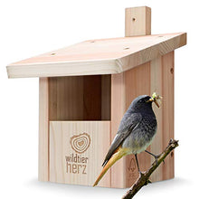 Carica l'immagine nel visualizzatore di Gallery, Cuore di Animali Selvatici | Nido per Pettirosso in Legno - Casetta per...