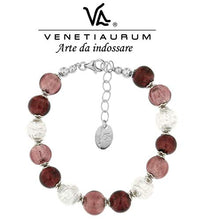 Carica l'immagine nel visualizzatore di Gallery, Venetiaurum - Bracciale Donna Con Perle In Vetro Originale Di Murano E...