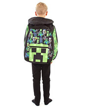 Carica l'immagine nel visualizzatore di Gallery, Minecraft Zaino per bambini nero ragazzi con stampa all over