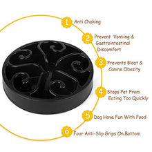 Carica l'immagine nel visualizzatore di Gallery, Jasgood, ciotola per cani con alimentazione lenta 1-Nero.