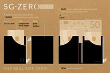 Carica l'immagine nel visualizzatore di Gallery, Portafoglio nero/rosso uomo piccolo intelligente e sottile in vera Nero/Rosso