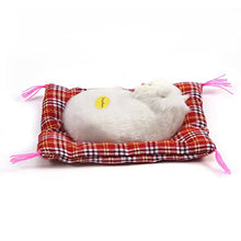 Carica l'immagine nel visualizzatore di Gallery, Zerodis Simulazione Sleeping Cat Toy con Soft Mat Bed durevole Vocalize White - Ilgrandebazar