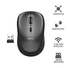 Carica l'immagine nel visualizzatore di Gallery, Trust Yvi Wireless Mouse, Grigio