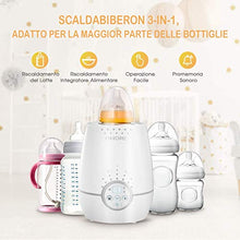Carica l'immagine nel visualizzatore di Gallery, OMORC Scaldabiberon Portatile Elettrico, Sterilizzatore con Display LCD...