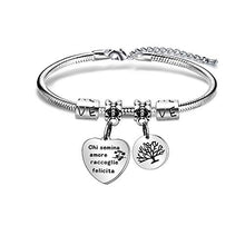 Carica l'immagine nel visualizzatore di Gallery, Angelra Bracciale da Donna con Ciondolo In Acciaio,"Chi Semina Amore... - Ilgrandebazar