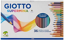 Carica l'immagine nel visualizzatore di Gallery, Giotto Supermina 36 pastelli a colori, assortiti, 36 Pezzi