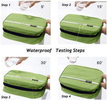 Carica l'immagine nel visualizzatore di Gallery, Beauty Case da Viaggio, Borsa per Toilette - Uomini e Donne, Con Gancio Verde - Ilgrandebazar