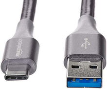 Carica l'immagine nel visualizzatore di Gallery, AmazonBasics - Cavo da USB C a 3.1 gen 1, in nylon a 1,8 m, Grigio scuro