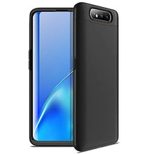 Carica l'immagine nel visualizzatore di Gallery, ivencase Cover Samsung Galaxy A80 + Vetro Temperato, Premio Ibrido Nero