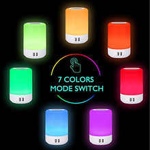 Carica l'immagine nel visualizzatore di Gallery, Lampada da tavolo USB, lampada comodino a LED con 4 porte di Usb Lamp - Ilgrandebazar