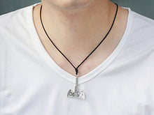 Carica l'immagine nel visualizzatore di Gallery, Skyrim Wicca Doppia Assi Nordic Ciondolo Cera collane Gioielli Antique Silver